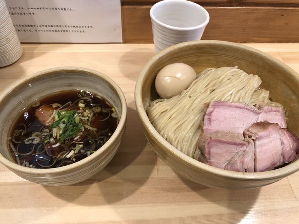 「鰹昆布出汁特性醤油つけ麺」@迂直の写真