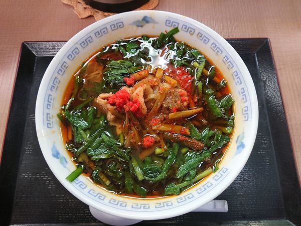 「満州にららーめん 600円」@さかえや本店の写真