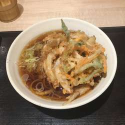 朝のかき揚げそば(¥350)