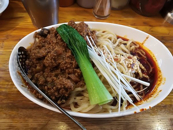 「4/29 成都式担々麺汁無し辛さ3、痺れ3_1,000円」@Dandan spicy noodlesの写真