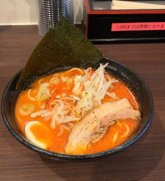 「激辛とんこつ ２辛」@豚骨ラーメン ぜろや 稲毛海岸店の写真