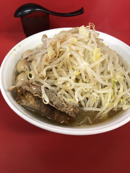 「小ラーメン＋ウズラ卵」@ラーメン二郎 茨城守谷店の写真