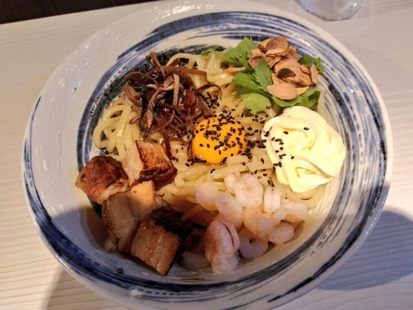 「期間限定 海老マヨブラックまぜそば」@麺や 堂幻の写真