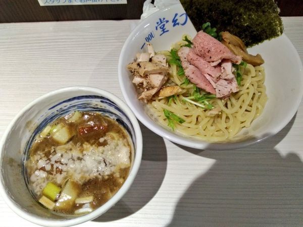 「期間限定 あぐ〜背脂濃厚煮干しつけそば」@麺や 堂幻の写真