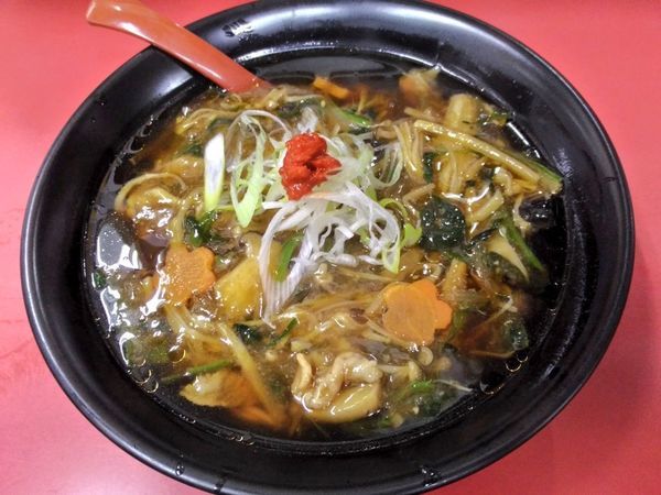 「期間限定 きのこあんかけそば」@和風らーめん はるやの写真