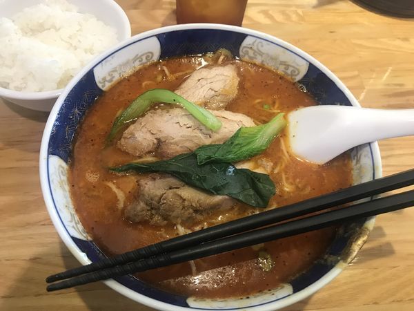 「太肉坦々麺・大辛【1.000円】」@支那麺 はしご 赤坂店の写真
