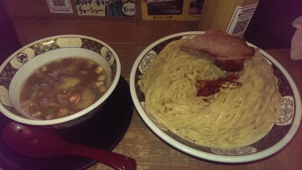 「すごい煮干つけめん、特盛600、辛さ15」@ラーメン凪 下北沢店の写真