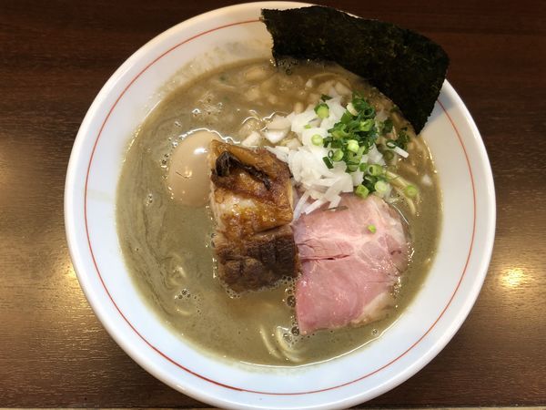 「濃厚煮干し蕎麦・味玉」@零一弐三の写真