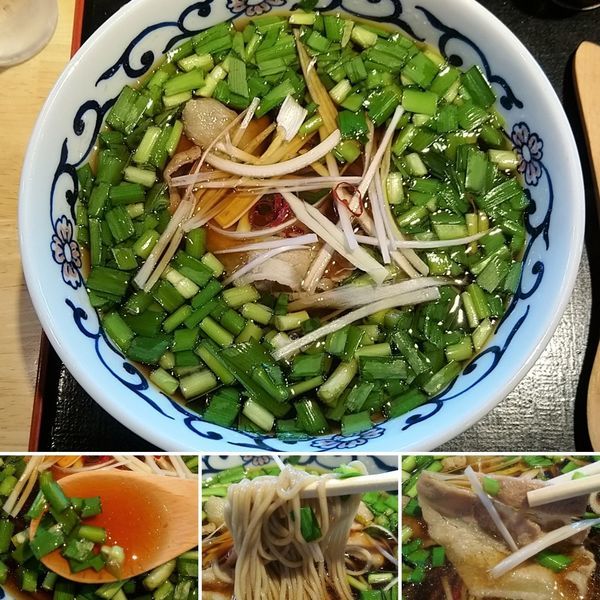 「にらそば(春限定)　700円」@喜乃字屋の写真