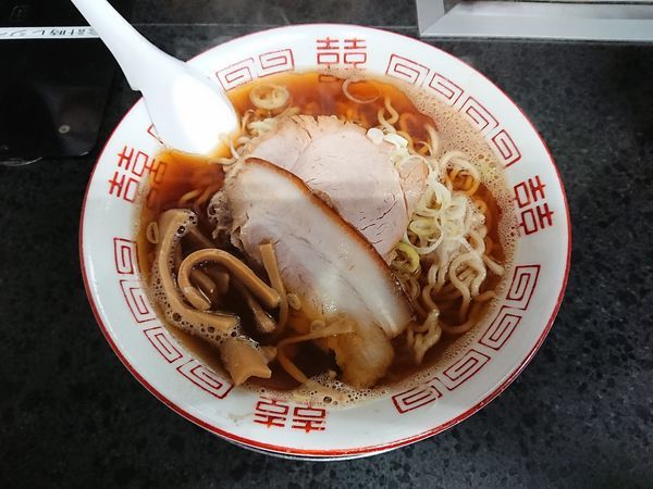 「中華そば(あっさり) 600円」@長尾中華そば 西バイパス店の写真