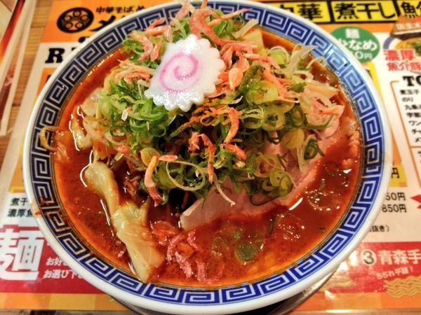 「辛豚骨醤油野菜ラーメン」@中華そば ぬーじボンボン メンデスの写真