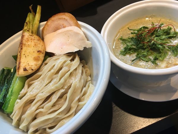 「純牡蠣つけ麺」@らーめん 三極志の写真