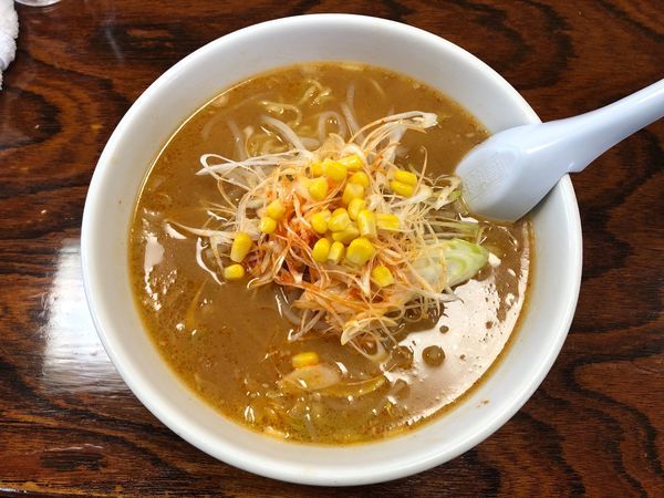 「葱味噌麵」@山水の写真