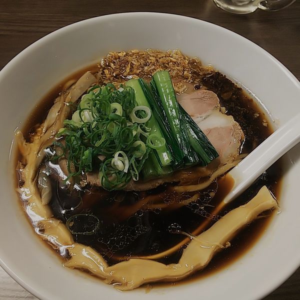 「【限定】川越醤油ブラック＋生姜」@花笑み中華そば かれんの写真