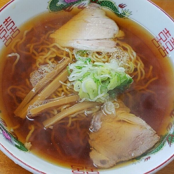 「ラーメン（中）５００円」@くどうラーメンの写真