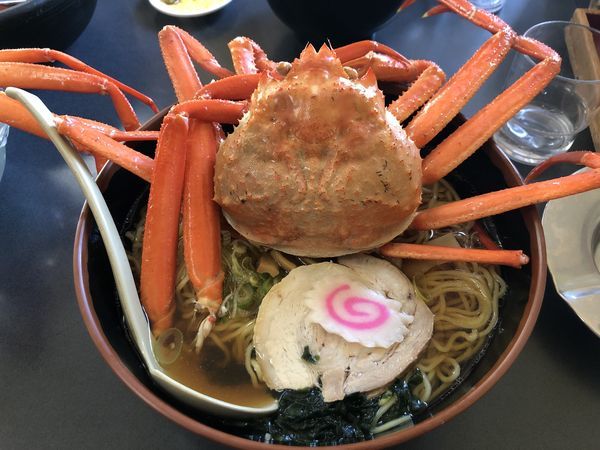 「かにらーめん（大盛）」@龍宮亭の写真