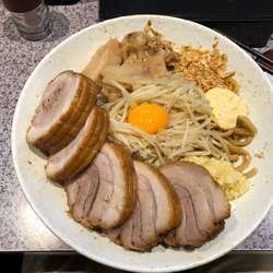 汁なしそば(大盛)＋豚ダブル