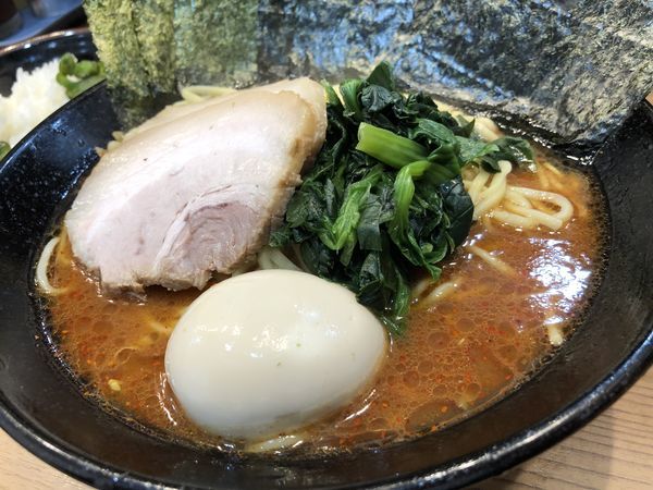 「ひじりラーメン＋激辛＋のり」@横浜家系ラーメン ひじり家の写真