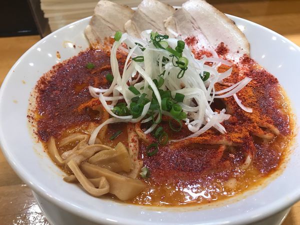 「赤鬼」@自家製中華そば 麺の虜の写真