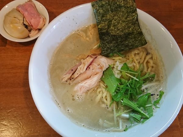 「【限定】鶏白湯煮干 ￥700」@自家製麺ラーメンKの写真