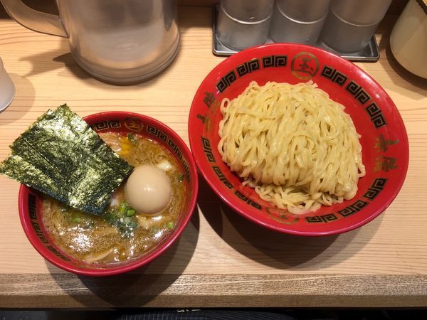 「特製豚鶏つけ麺 中盛り」@赤備の写真