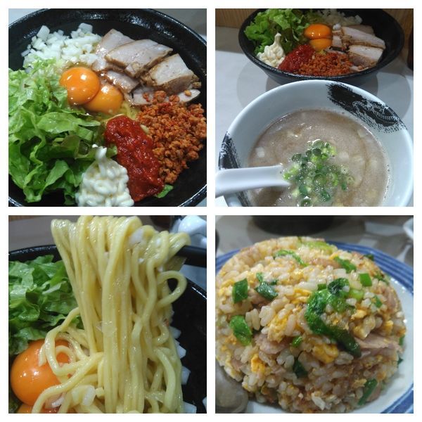 「【限定D】辛玉つけ麺大盛り+チャーハン」@麺屋 扇 SENの写真