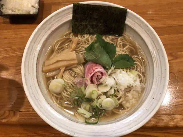 「【GW限定】ノドグロ煮干しそば中盛り」@麺屋 ひな多の写真