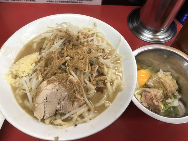 「ラーメン特盛魚粉スキヤキ」@ラーメン一心の写真