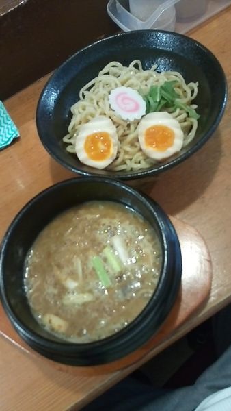 「焦がし味噌つけ麺９００円+サービス味玉」@牛骨ラーメン いとう 広尾店の写真