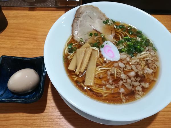 「中華そば+とろ味玉」@瀬戸内中華そば 一点張の写真