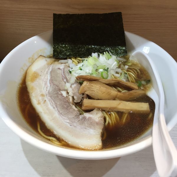 「濃厚黒らーめん＋中盛+TKG」@Soy Sauce Ramen Janya 醤屋の写真