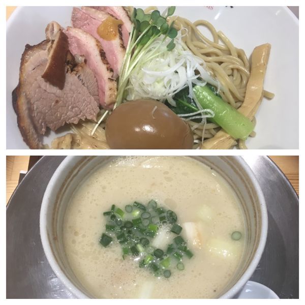 「鴨'ON白湯つけ麺」@和風ピンポン竹末の写真