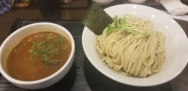 「濃厚豚骨魚介つけ麺」@麺屋 六弦の写真