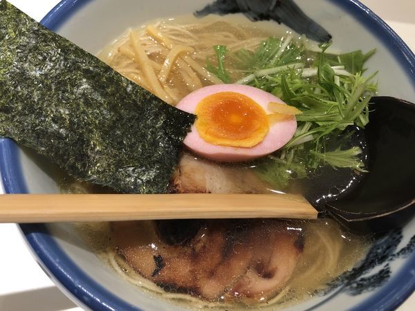 「柚子塩ラーメンまろ味 全粒粉入り極細麺」@AFURI 新宿ルミネの写真