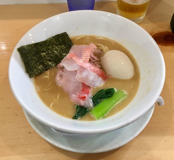 「濃厚金目鯛そば【限定】1100円+味玉」@麺屋BISQの写真