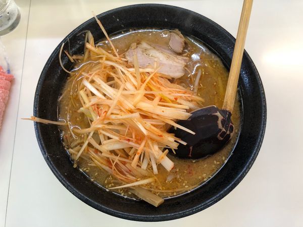 「ねぎみそらーめん（太麺）」@らーめん みずきのの写真