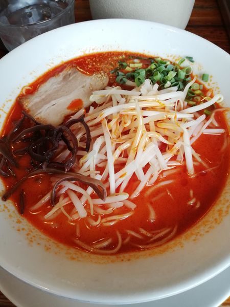 「辛まる」@博多まるきんラーメン 横浜港北店の写真