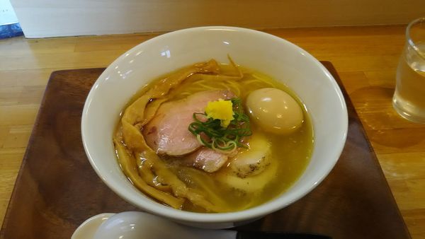 「柚子塩らーめん(￥800)＋全トッピング(￥400)」@入鹿（IRUCA）-Tokyo-の写真