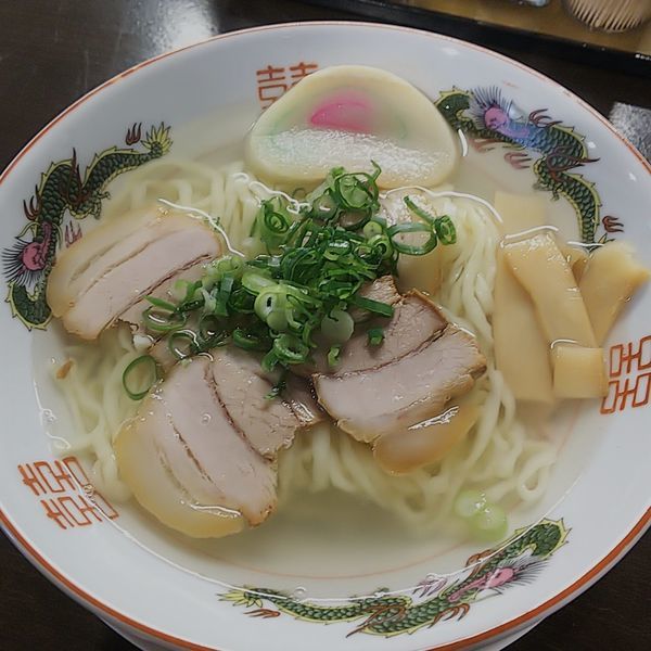 「中華そば＋ネギ」@自家製麺中華そば 番家の写真