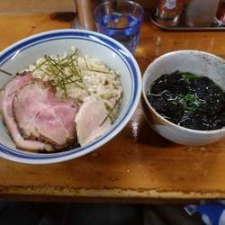 「期間限定」塩つけ麺+せりと三つ葉+岩海苔