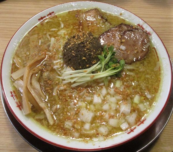 「＜限定＞カレーなアブラ煮干そば　880円」@煮干そば 流。の写真