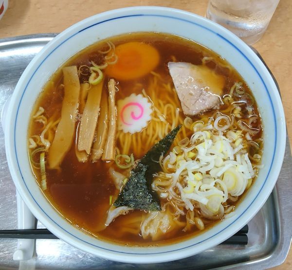 「中華そば(玉1)＋ねぎ」@一ノ割大勝軒の写真