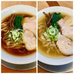 中華そば+中華そば塩をシェア