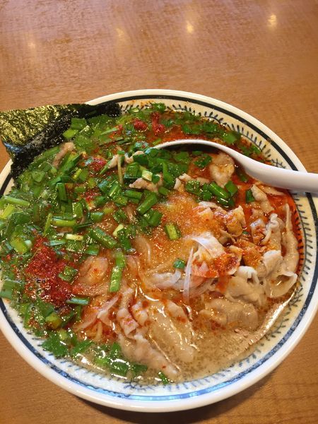 「辛肉そば 大盛 ￥９７１円」@丸源ラーメン 八尾店の写真