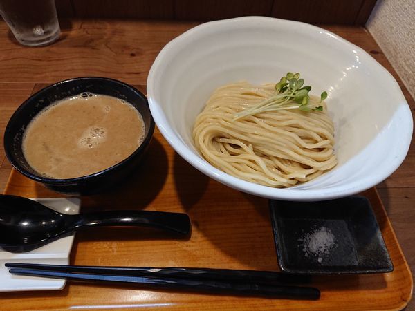 「限定 太麺 鶏白湯つけ麺ジンジャー」@ラーメン 健やかの写真