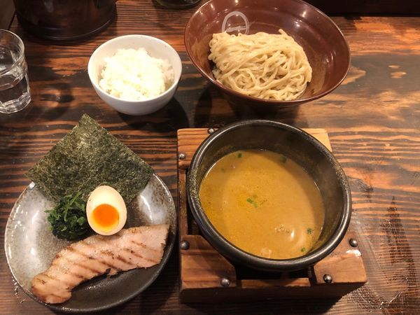 「特製カレーつけ麺＋サービスライス」@西麻布 しゅういち 等々力店の写真