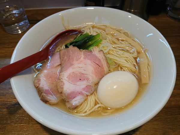 「味玉中華そば(塩)850円＋和え玉200円」@中華そばや 和凡の写真