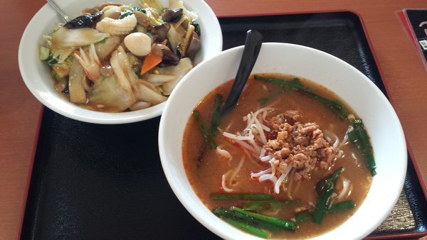 「刀削麺セット864円(台湾味噌刀削麺＆中華飯)」@台湾料理 福味居の写真