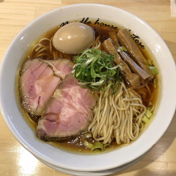 「醤油 煮玉子（中盛）￥９２０」@麺庵ちとせの写真