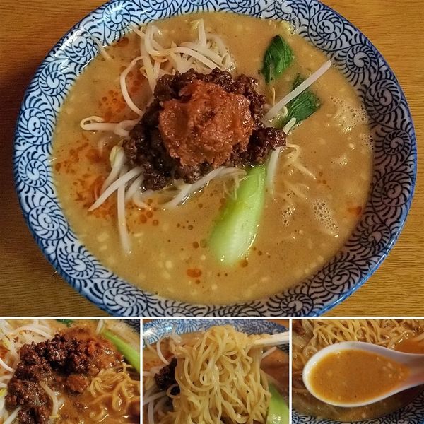 「赤味噌坦坦麺(大盛)  1020円」@浅草坦坦亭の写真